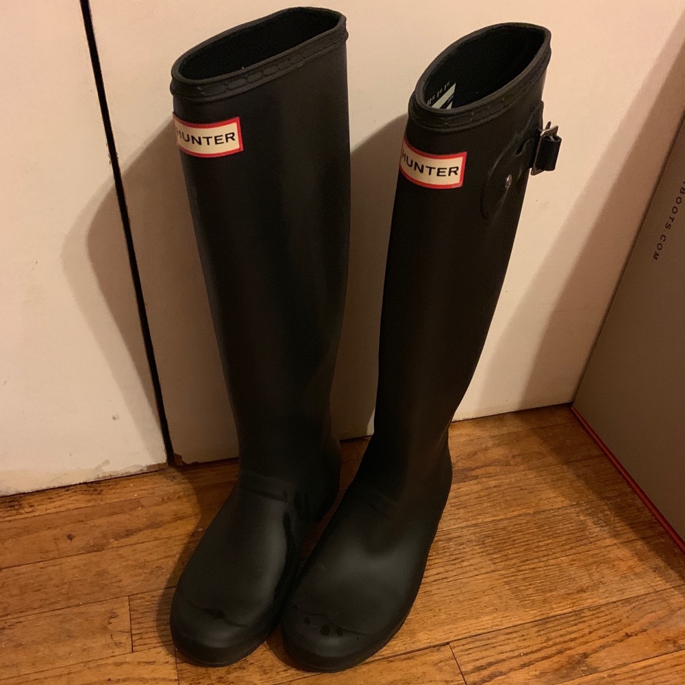 Hunter tall rain boots